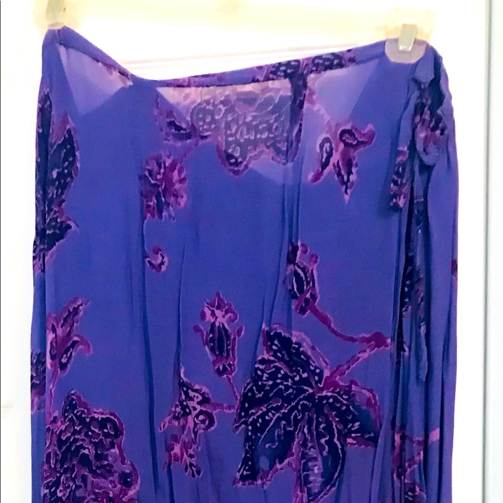 Semi-sheer Purple skirt